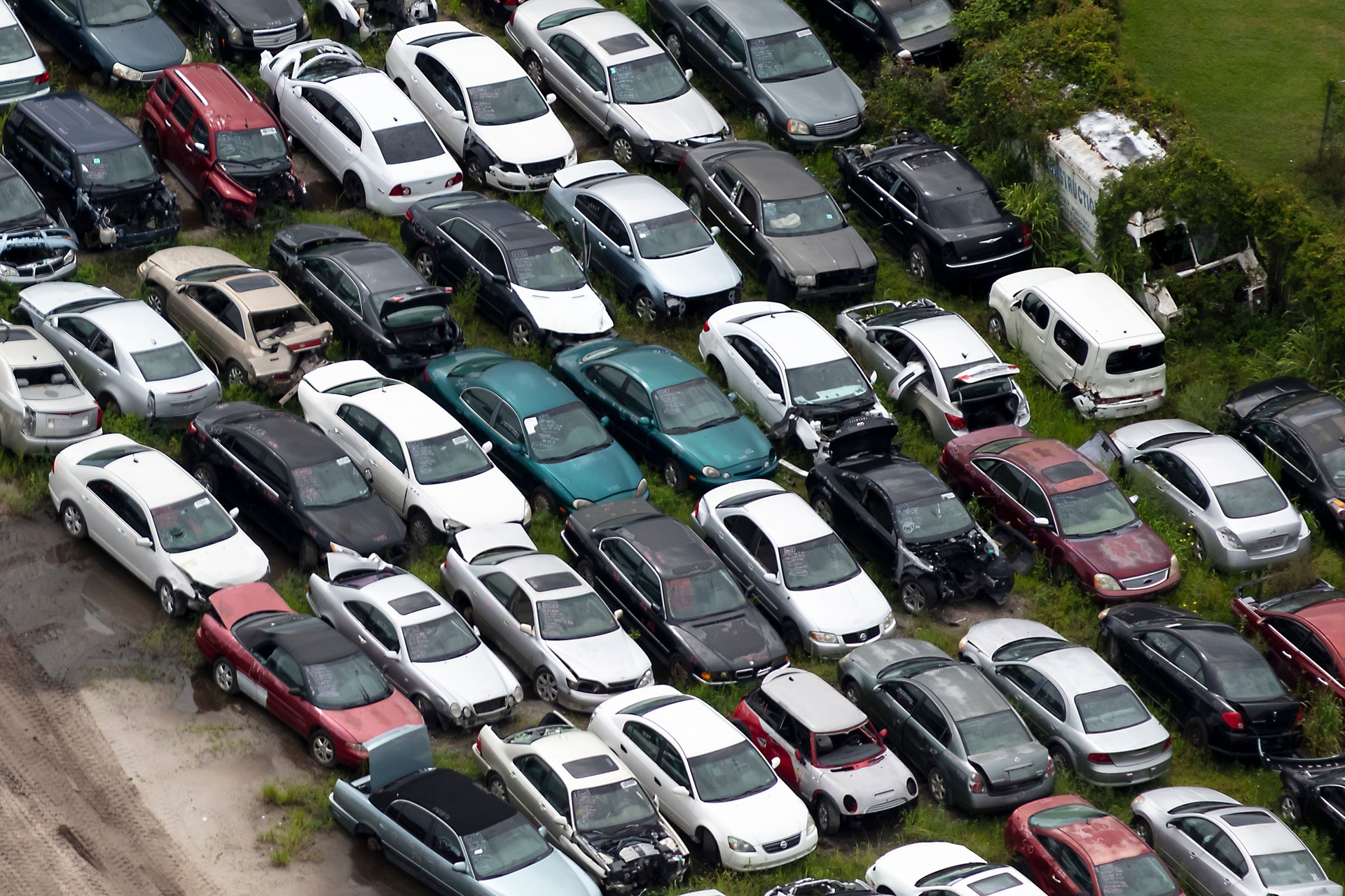 Automotive scrap yard